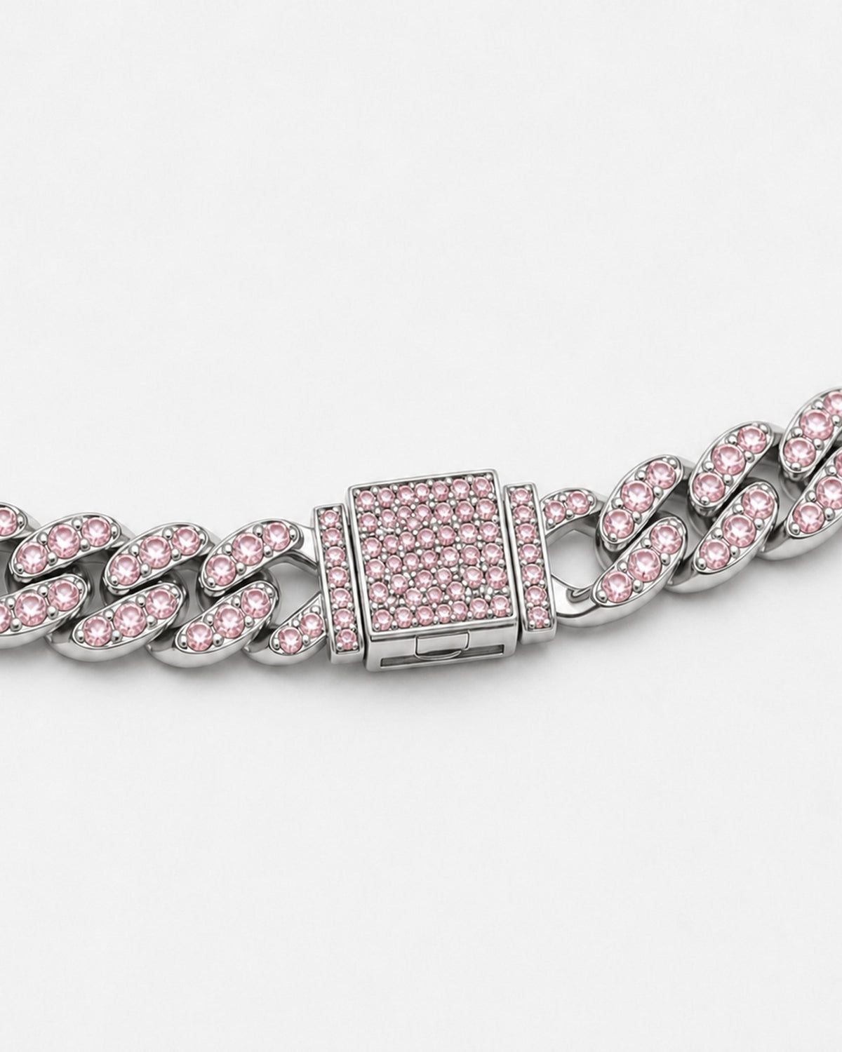 Blush — fully pave box clasp