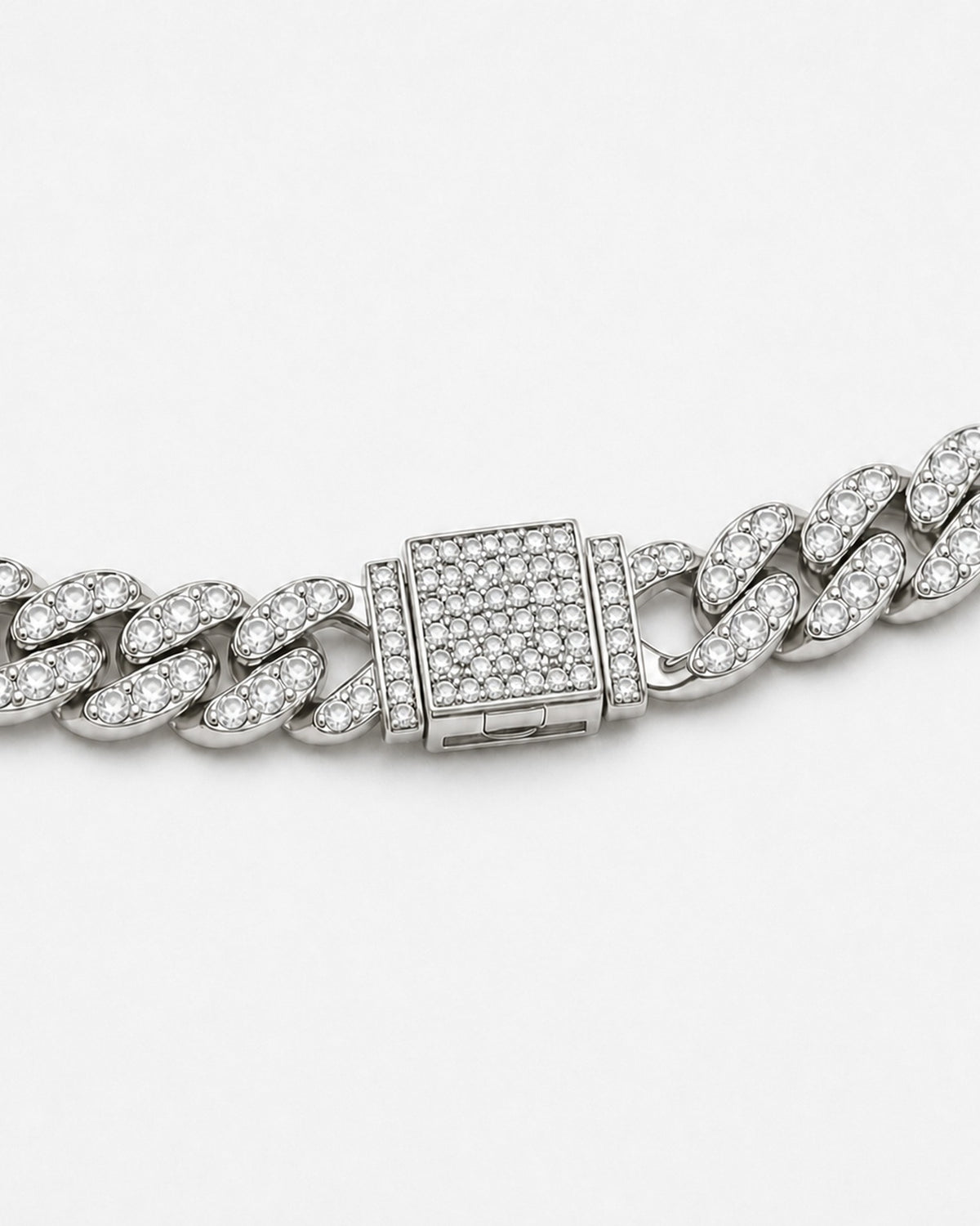 Ice — fully pave box clasp