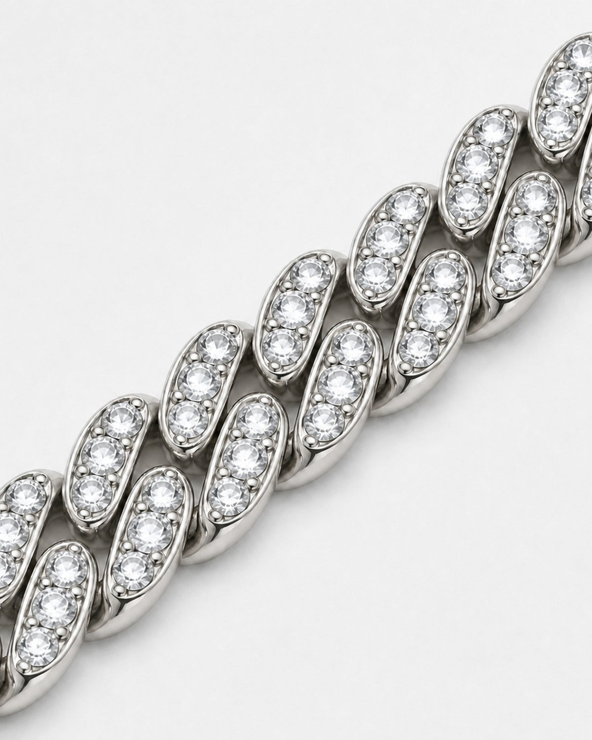 Ice — prong-set AAA zircon, milgrain edges